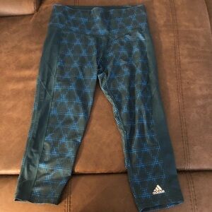 Adidas Climalite Midrise Capris Pants Size Medium